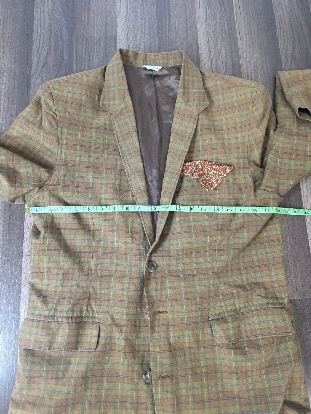 VTG 2003 Banana Republic Classic Lightweight Plaid Cotton Blazer/Sports Coat. S